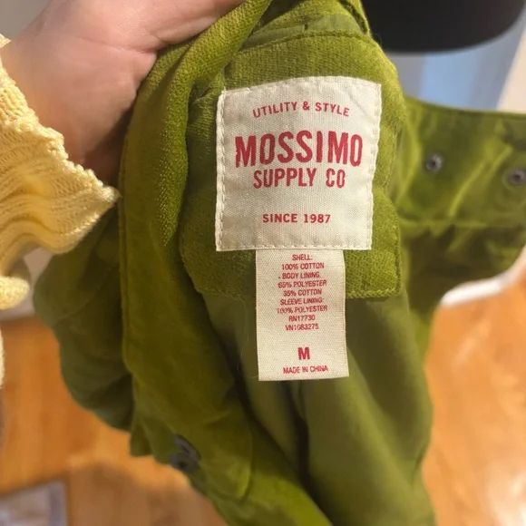 Mossimo Supply Co. Green Double-Breasted Pea Coat - Picture 3 of 3